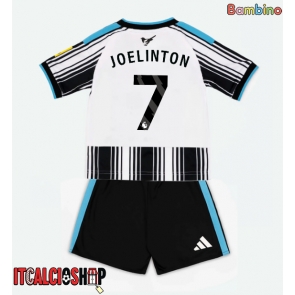 Newcastle United Joelinton #7 Prima Maglia Bambino 2026-27 Manica Corta (+ Pantaloni corti)